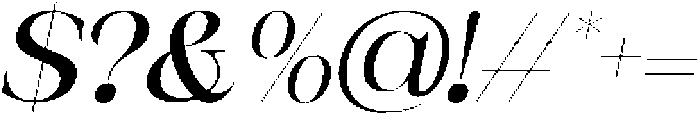 CS Bliska Italic otf (400) Font OTHER CHARS