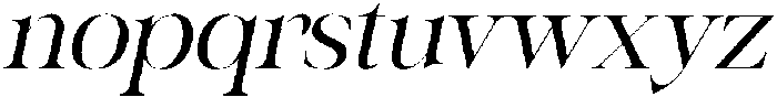 CS Bliska Italic otf (400) Font LOWERCASE