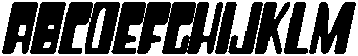 CS Blitzer Drawn Italic otf (400) Font UPPERCASE