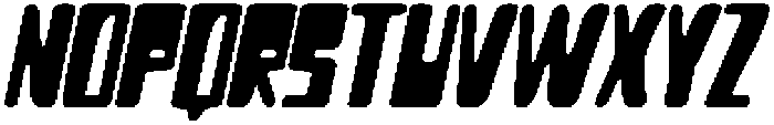 CS Blitzer Drawn Italic otf (400) Font UPPERCASE