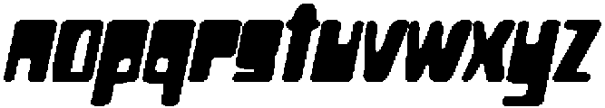 CS Blitzer Drawn Italic otf (400) Font LOWERCASE