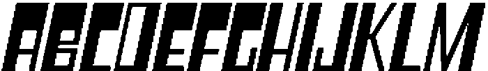 CS Blitzer Italic otf (400) Font UPPERCASE
