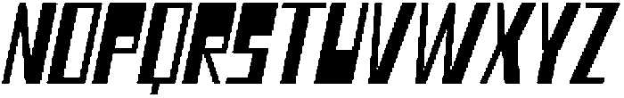 CS Blitzer Italic otf (400) Font UPPERCASE