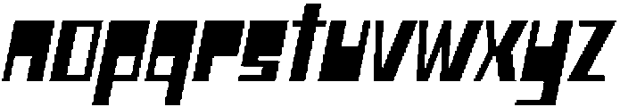 CS Blitzer Italic otf (400) Font LOWERCASE