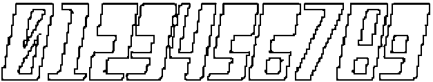 CS Blitzer Pixel Outline otf (400) Font OTHER CHARS