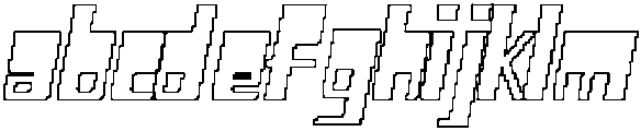CS Blitzer Pixel Outline otf (400) FONT