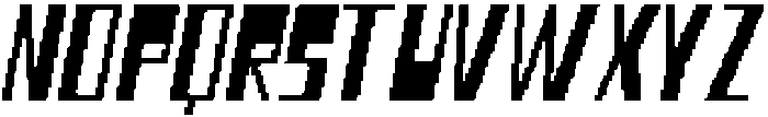 CS Blitzer Pixel Regular otf (400) Font UPPERCASE