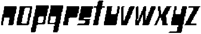 CS Blitzer Pixel Regular otf (400) Font LOWERCASE