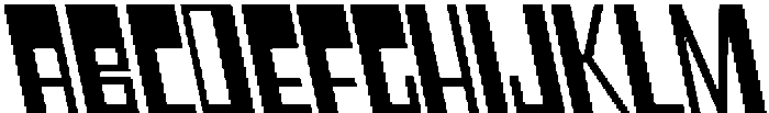 CS Blitzer Reverse Italic otf (400) Font UPPERCASE
