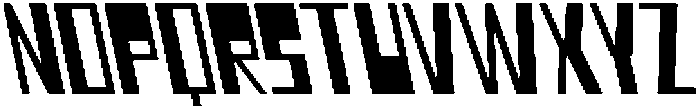 CS Blitzer Reverse Italic otf (400) Font UPPERCASE