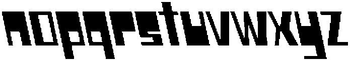 CS Blitzer Reverse Italic otf (400) Font LOWERCASE