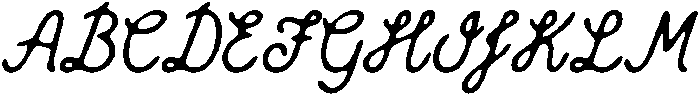 CS Blossom Drawn Italic otf (400) Font UPPERCASE