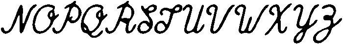 CS Blossom Drawn Italic otf (400) Font UPPERCASE