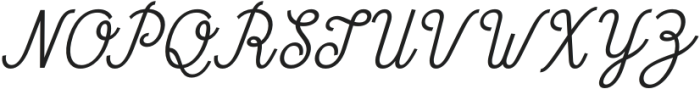 CS Blossom Italic otf (400) Font UPPERCASE