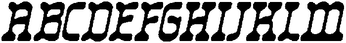 CS Blouse Drawn Italic otf (400) Font UPPERCASE