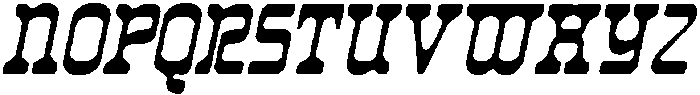 CS Blouse Drawn Italic otf (400) Font UPPERCASE