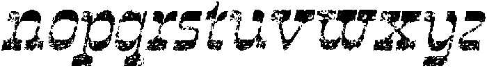CS Blouse Stamp Italic otf (400) Font LOWERCASE