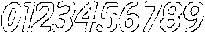 CS Bodega Pixel Outline otf (400) Font OTHER CHARS