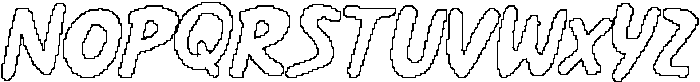 CS Bodega Pixel Outline otf (400) Font UPPERCASE