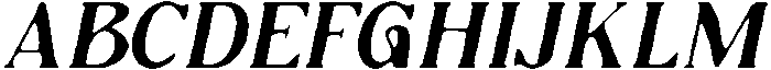 CS Bogart Drawn Italic otf (400) Font UPPERCASE