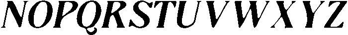 CS Bogart Drawn Italic otf (400) Font UPPERCASE
