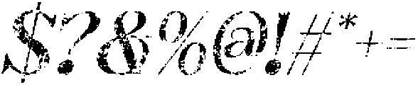 CS Bogart Stamp Italic otf (400) Font OTHER CHARS