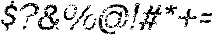 CS Bohemian Stamp Italic otf (400) Font OTHER CHARS