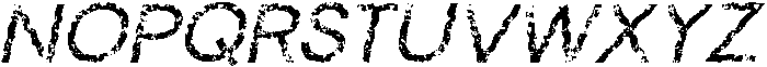 CS Bohemian Stamp Italic otf (400) Font UPPERCASE