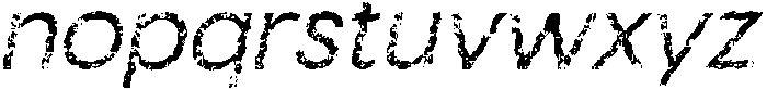 CS Bohemian Stamp Italic otf (400) Font LOWERCASE
