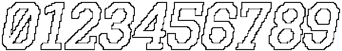 CS Bolande Pixel Outline otf (400) Font OTHER CHARS