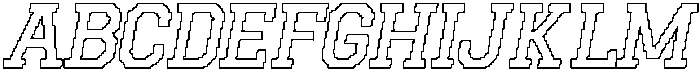 CS Bolande Pixel Outline otf (400) Font UPPERCASE