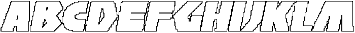 CS Boldier Pixel Outline otf (700) Font UPPERCASE