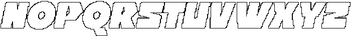 CS Boldier Pixel Outline otf (700) Font UPPERCASE