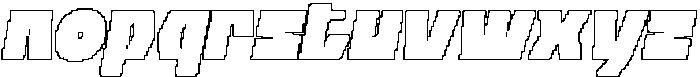 CS Boldier Pixel Outline otf (700) Font LOWERCASE