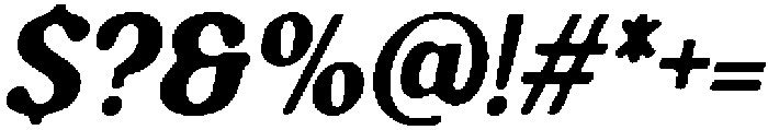 CS Bolt Drawn  Italic otf (400) Font OTHER CHARS