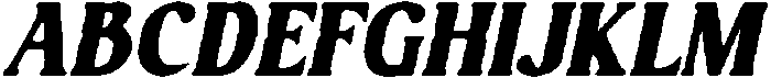 CS Bolt Drawn  Italic otf (400) Font UPPERCASE