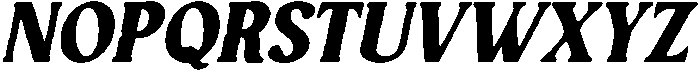 CS Bolt Drawn  Italic otf (400) Font UPPERCASE