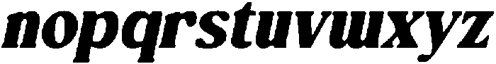 CS Bolt Drawn  Italic otf (400) Font LOWERCASE