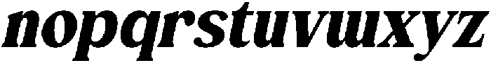 CS Bolt Italic otf (400) Font LOWERCASE
