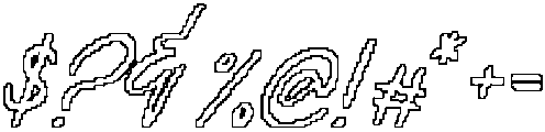 CS Bonjour Pixel Outline otf (400) Font OTHER CHARS