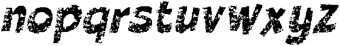 CS Boopie Stamp Italic otf (400) Font LOWERCASE