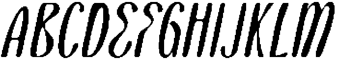 CS Borden Drawn Italic otf (400) Font UPPERCASE