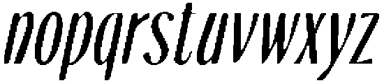 CS Borden Drawn Italic otf (400) Font LOWERCASE
