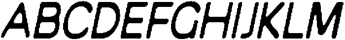 CS Boreal Drawn Italic otf (400) Font UPPERCASE