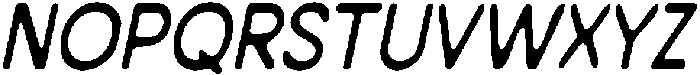 CS Boreal Drawn Italic otf (400) Font UPPERCASE