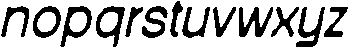 CS Boreal Drawn Italic otf (400) Font LOWERCASE