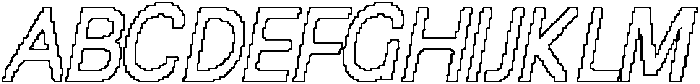CS Boreal Pixel Outline otf (400) Font UPPERCASE