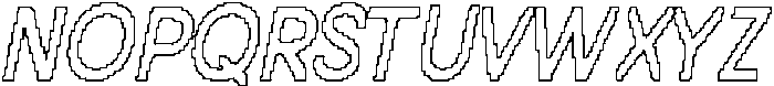 CS Boreal Pixel Outline otf (400) Font UPPERCASE
