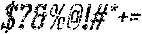 CS Bourne Stamp Italic otf (400) Font OTHER CHARS