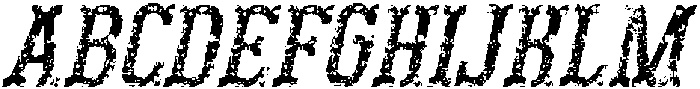CS Bourne Stamp Italic otf (400) Font UPPERCASE